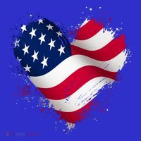 Patriotic Usa American Flag Heart Sweatshirt thumb 3