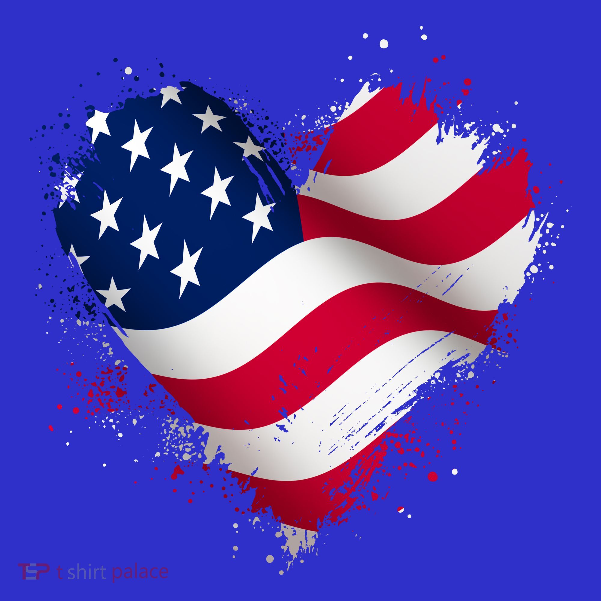 Patriotic Usa American Flag Heart Sweatshirt