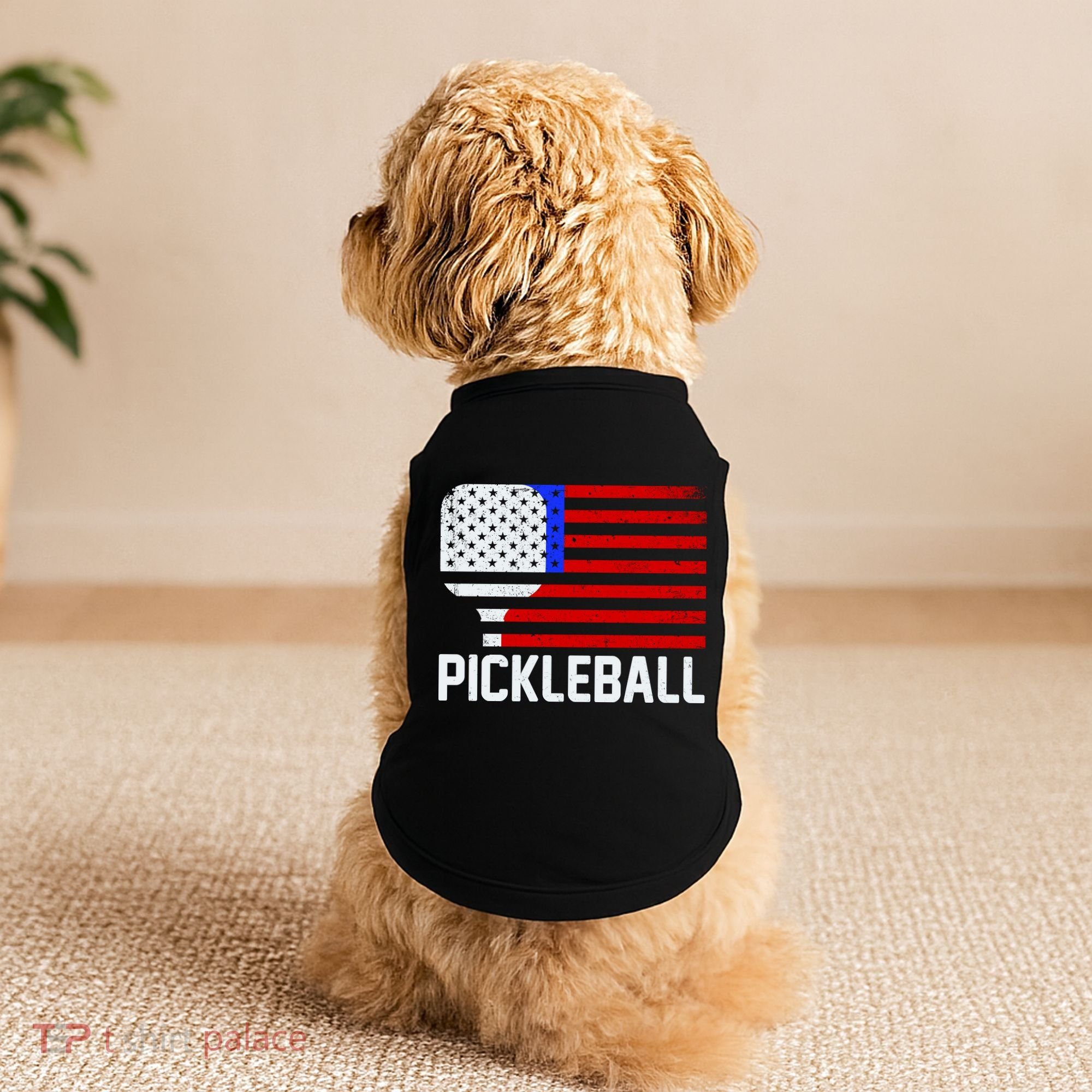 Pickeball USA American Flag Doggie Tank