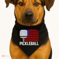 Pickeball USA American Flag USA-Made Doggie Bandana thumb 1