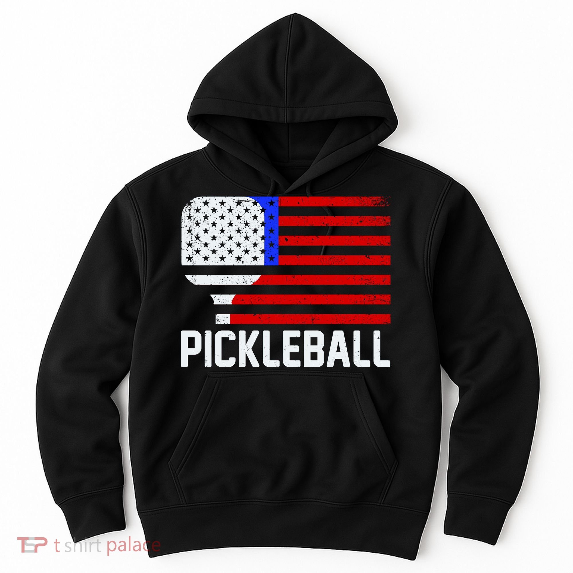 Pickeball USA American Flag Hoodie