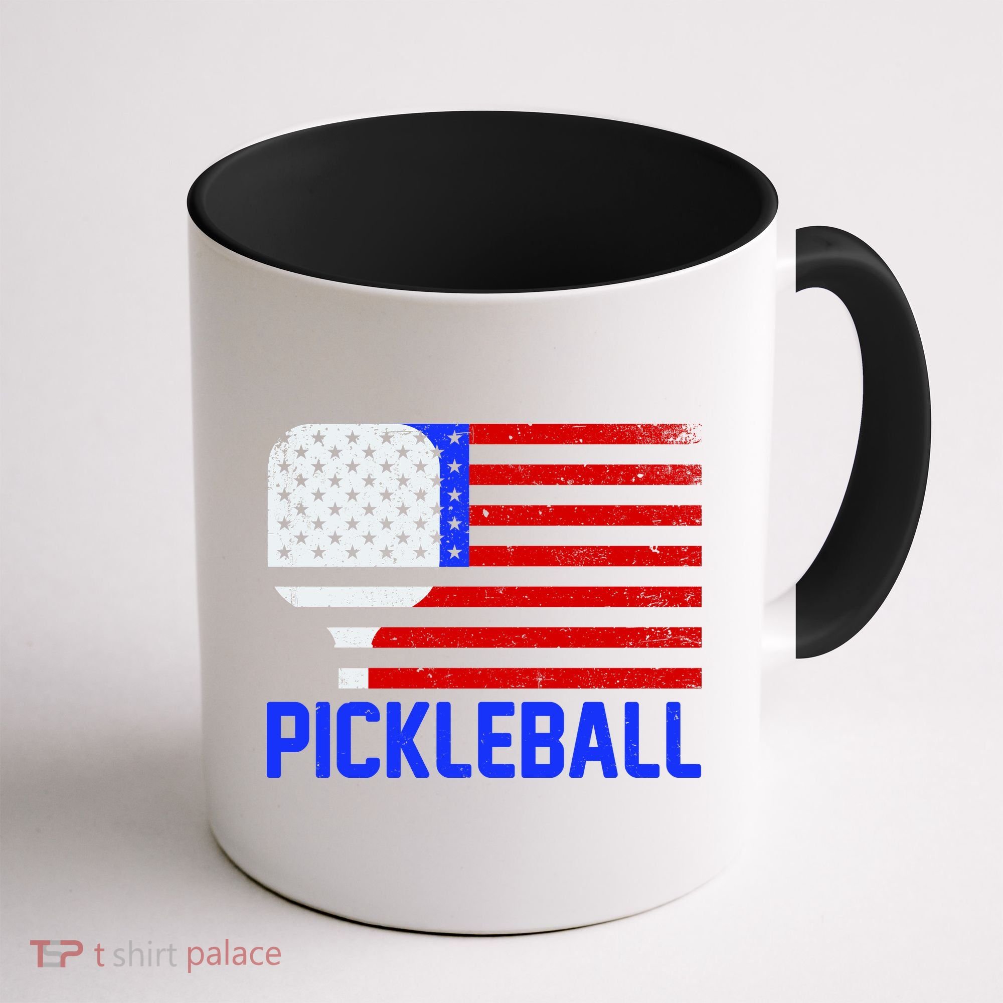 Pickeball USA American Flag Coffee Mug