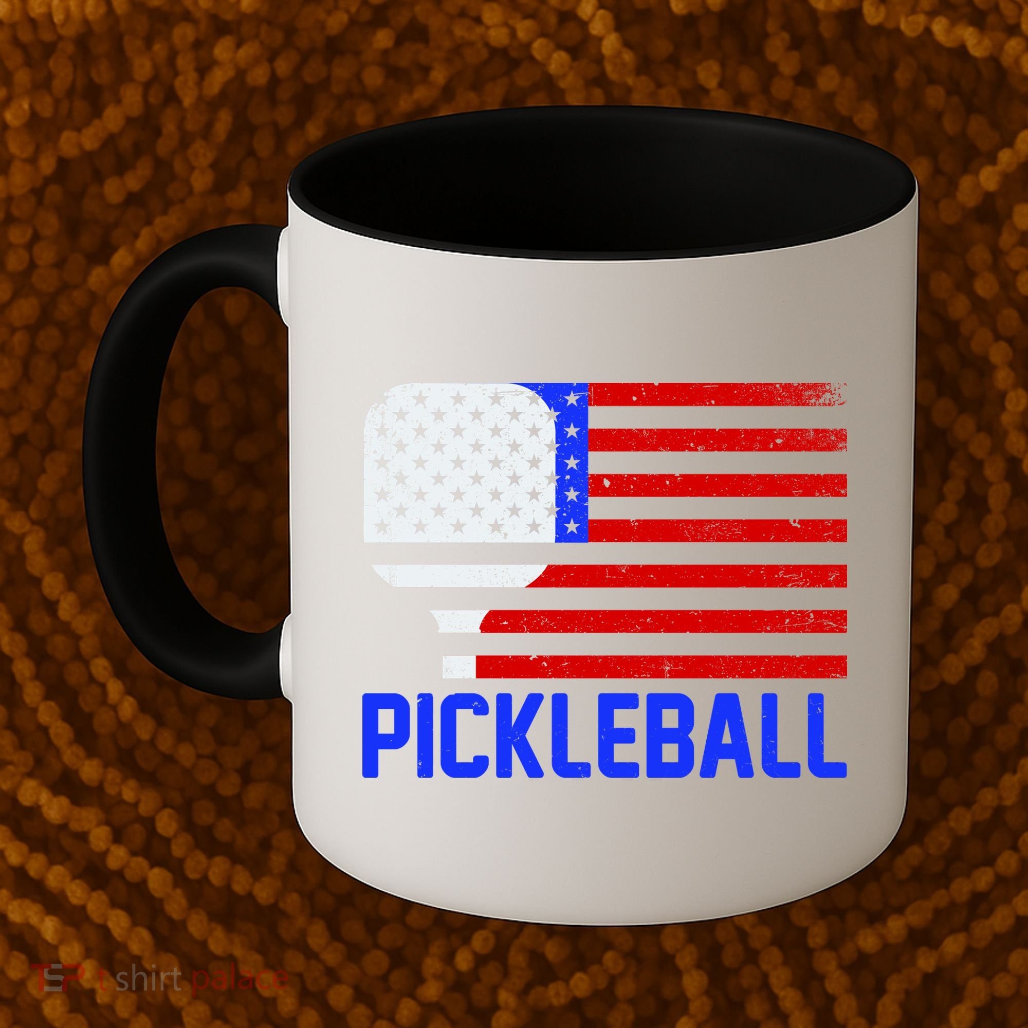 Pickeball USA American Flag Coffee Mug