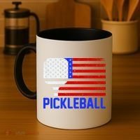 Pickeball USA American Flag Coffee Mug thumb 4