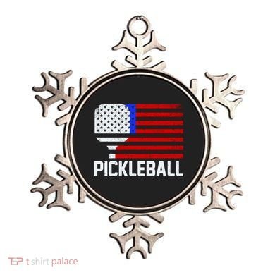 Pickeball USA American Flag Ornament