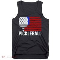 Pickeball USA American Flag Tank Top thumb 0