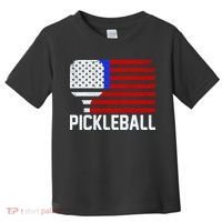 Pickeball USA American Flag Toddler T-Shirt thumb 0