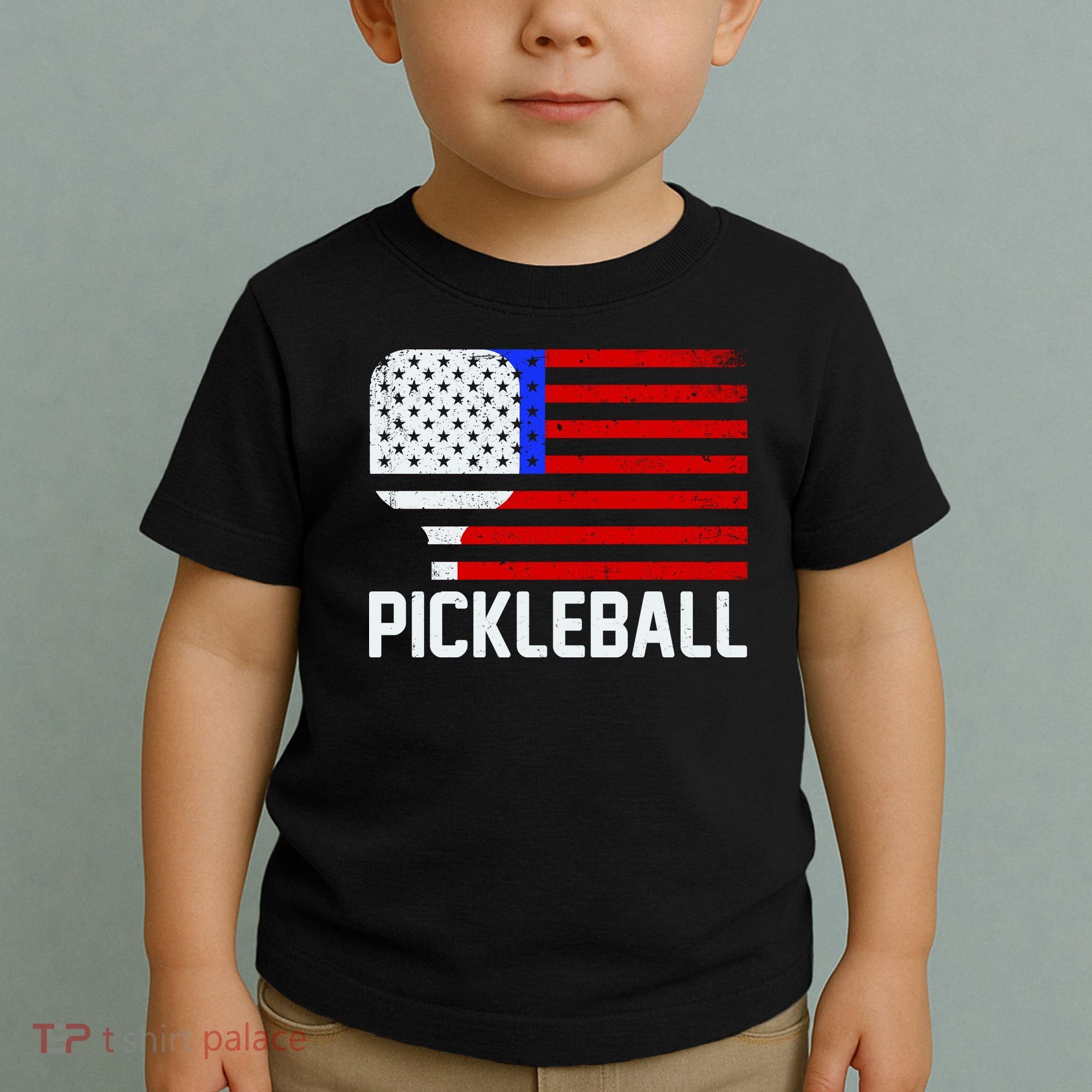 Pickeball USA American Flag Toddler T-Shirt