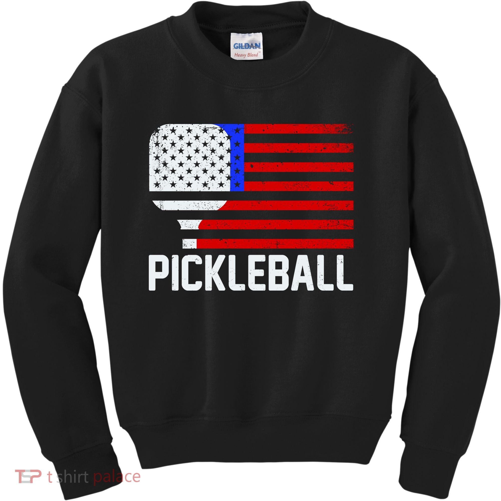 Pickeball USA American Flag Kids Sweatshirt