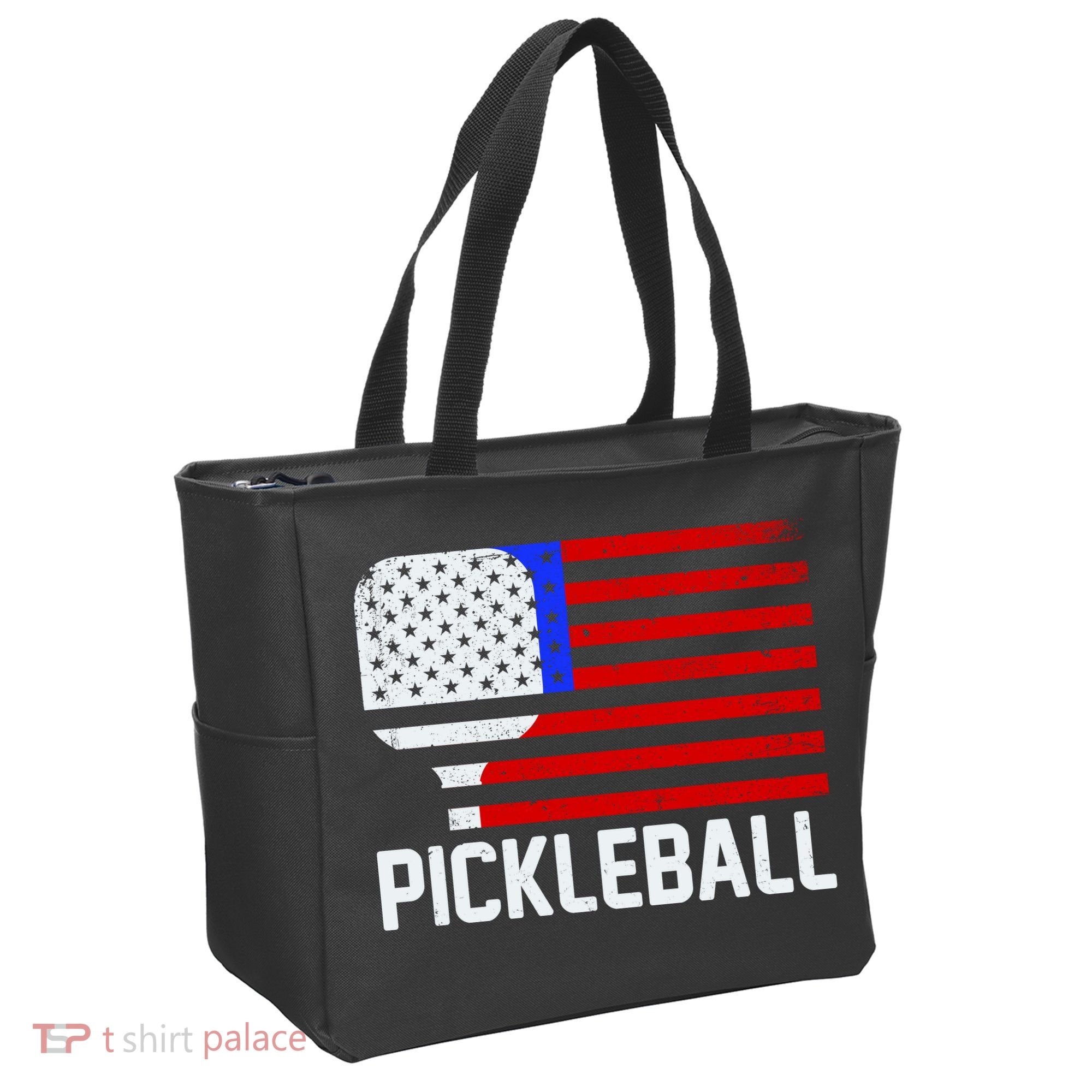 Pickeball USA American Flag Tote Bag