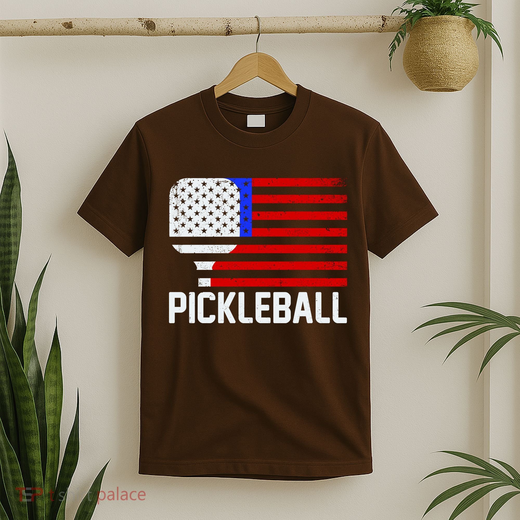Pickeball USA American Flag T-Shirt