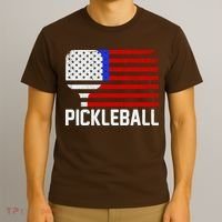 Pickeball USA American Flag T-Shirt thumb 3