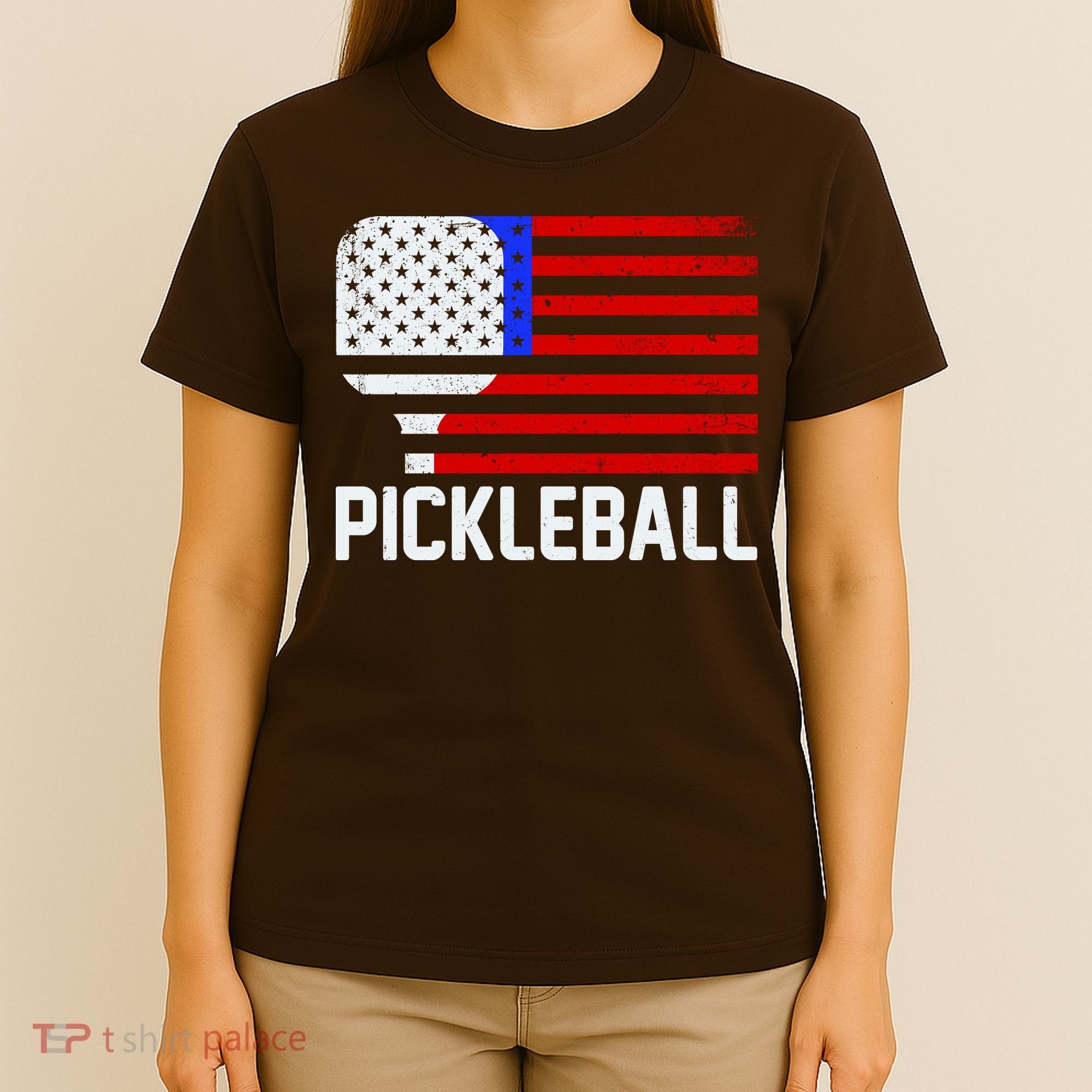 Pickeball USA American Flag T-Shirt