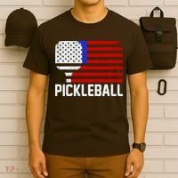 Pickeball USA American Flag T-Shirt thumb 6