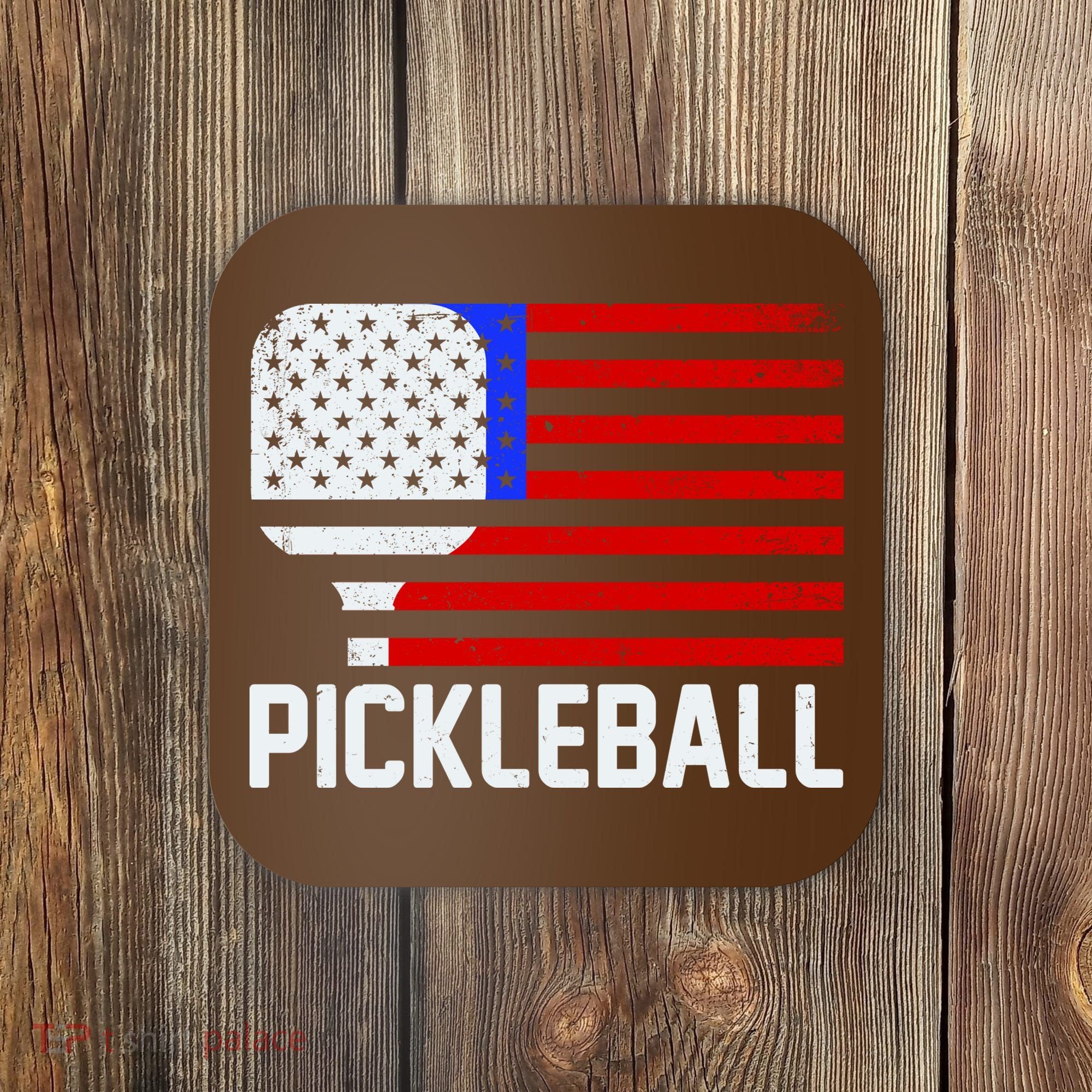 Pickeball USA American Flag Coaster