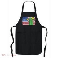 Pickleball US American Flag Pickle With Paddle Pickle Ball Apron thumb 0