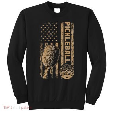 Pickleball Us American Flag Sweatshirt