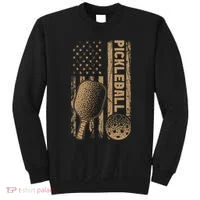Pickleball Us American Flag Sweatshirt thumb 0