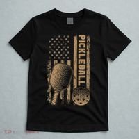 Pickleball Us American Flag T-Shirt thumb 5