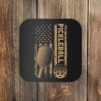Pickleball Us American Flag Coaster thumb 0