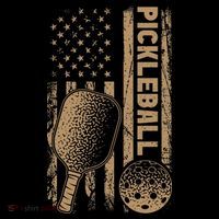 Pickleball Us American Flag Women's Hoodie thumb 2