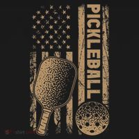 Pickleball Us American Flag Mousepad thumb 1