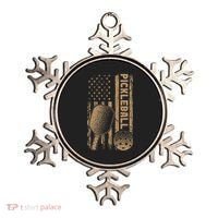 Pickleball Us American Flag Ornament thumb 0