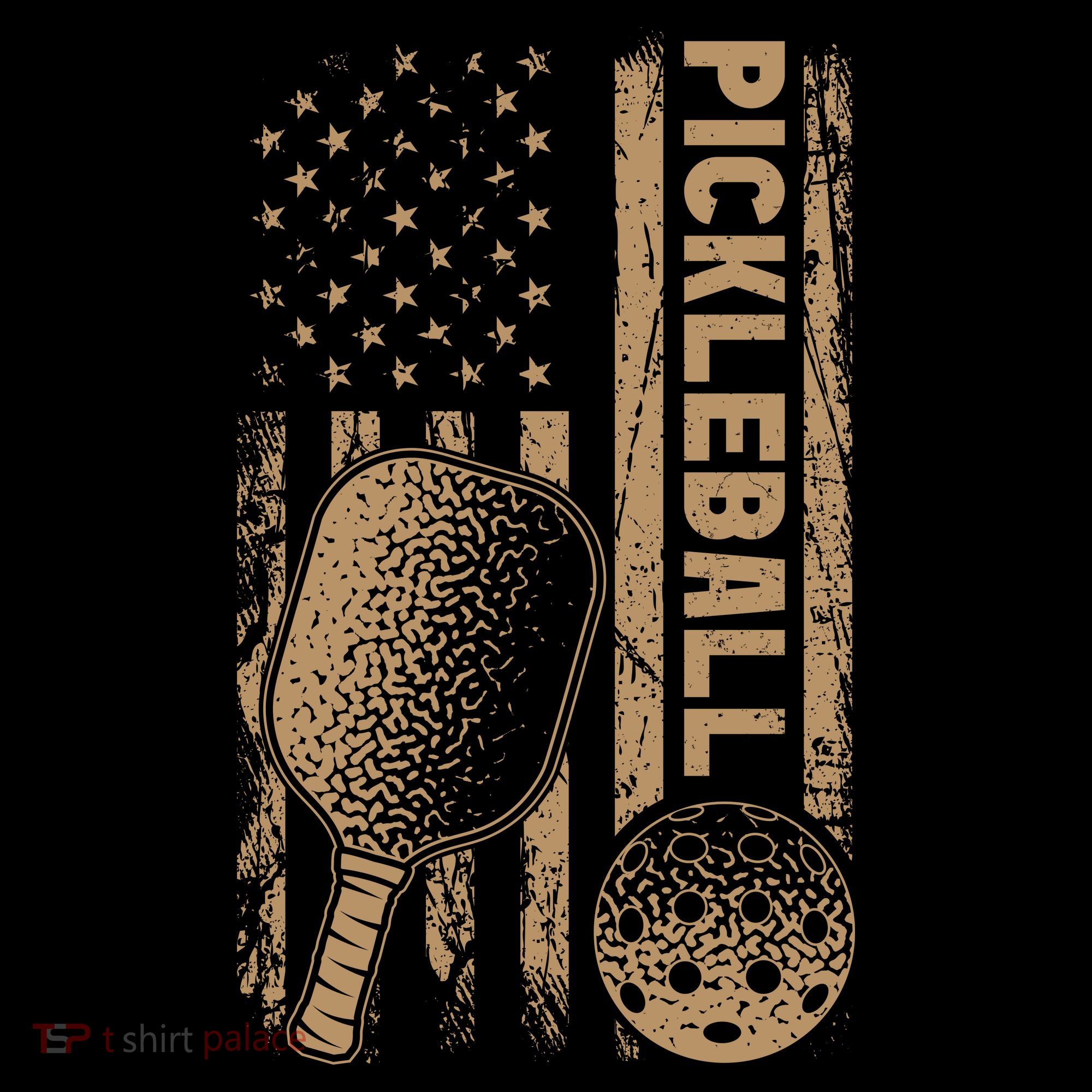 Pickleball Us American Flag Women's Tank Top