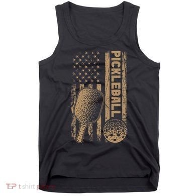 Pickleball Us American Flag Tank Top