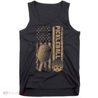Pickleball Us American Flag Tank Top thumb 0
