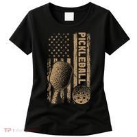 Pickleball Us American Flag Women's T-Shirt thumb 0