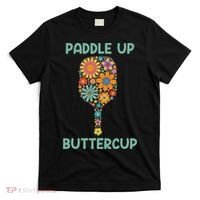 Paddle Up Buttercup Floral Pickleball Paddle T-Shirt thumb 0