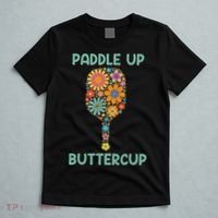Paddle Up Buttercup Floral Pickleball Paddle T-Shirt thumb 5