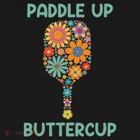 Paddle Up Buttercup Floral Pickleball Paddle T-Shirt thumb 7