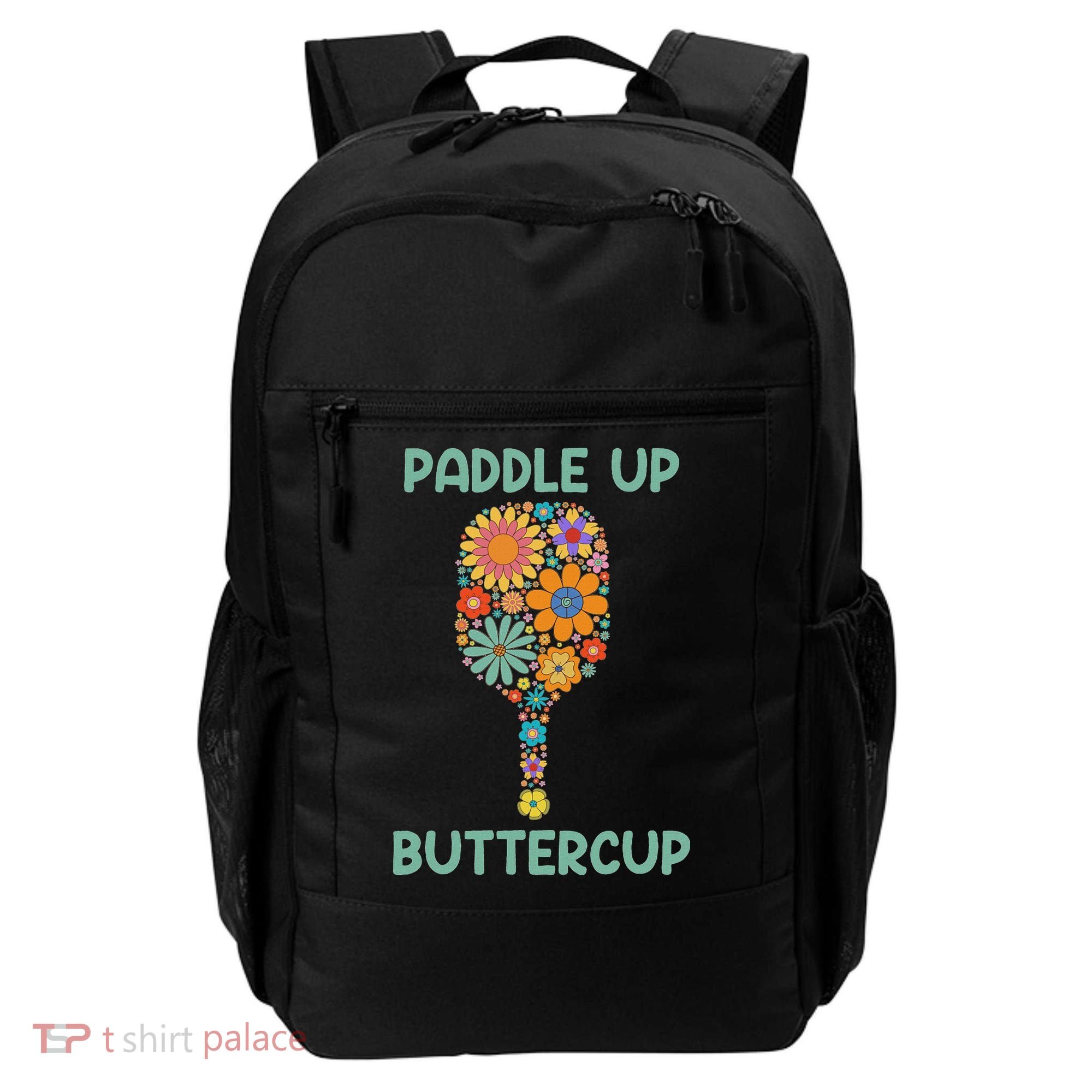 Paddle Up Buttercup Floral Pickleball Paddle Backpack
