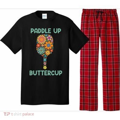 Paddle Up Buttercup Floral Pickleball Paddle Pajama Set