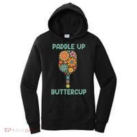 Paddle Up Buttercup Floral Pickleball Paddle Women's Hoodie thumb 0