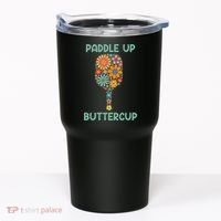 Paddle Up Buttercup Floral Pickleball Paddle Tumbler thumb 0