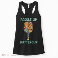 Paddle Up Buttercup Floral Pickleball Paddle Women's Tank Top thumb 0