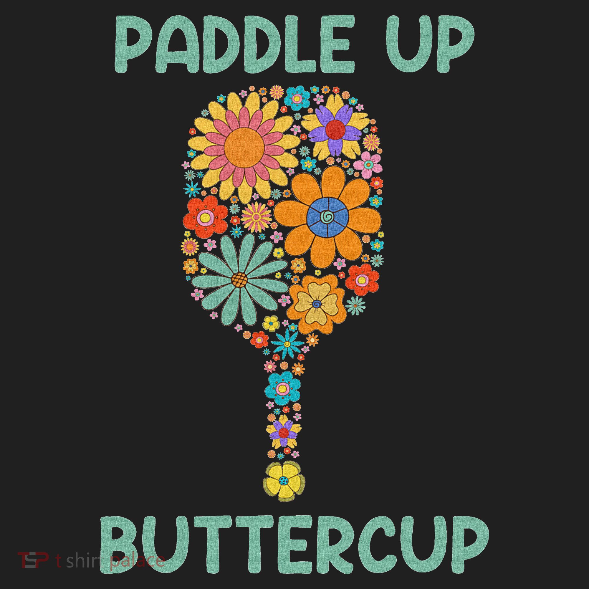Paddle Up Buttercup Floral Pickleball Paddle Hat