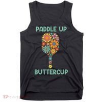 Paddle Up Buttercup Floral Pickleball Paddle Tank Top thumb 0
