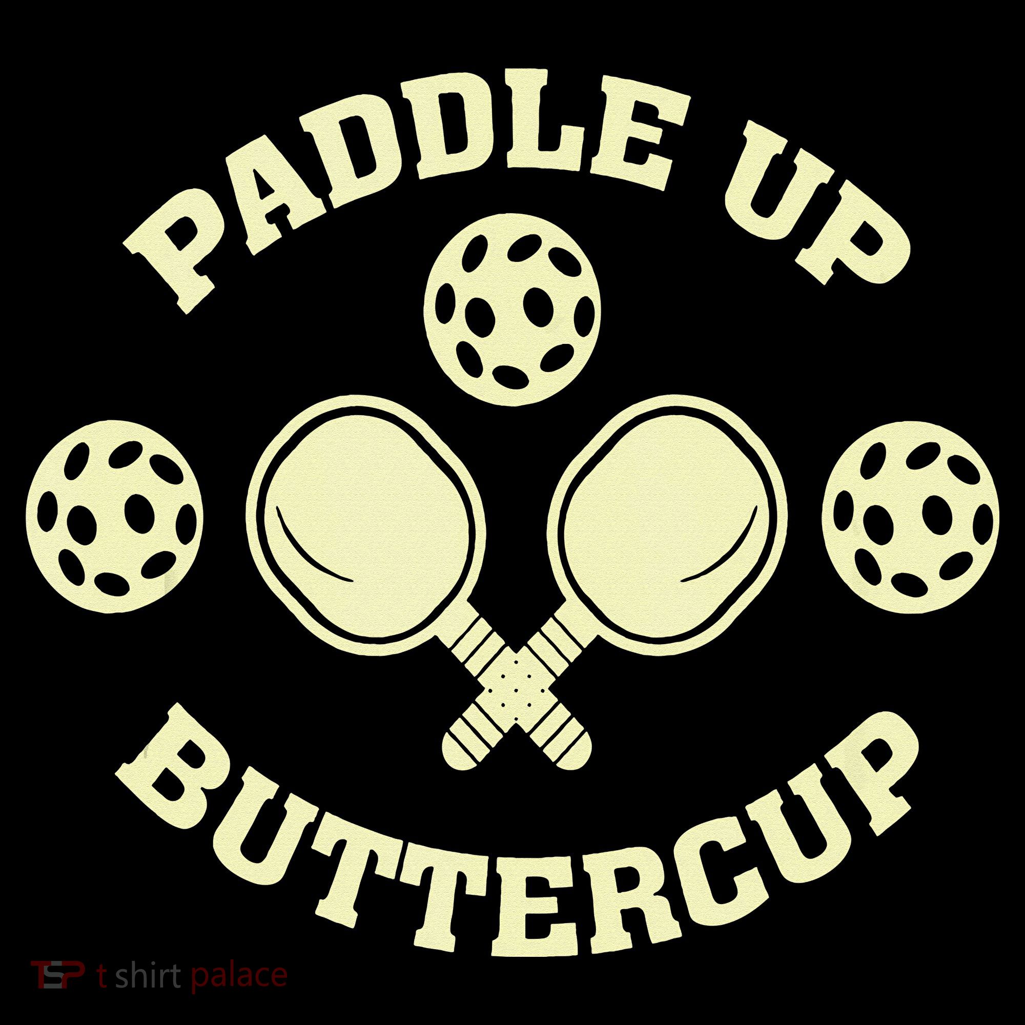 Paddle Up Buttercup For Pickleball USA-Made Doggie Bandana