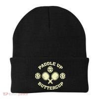 Paddle Up Buttercup For Pickleball Beanie thumb 0