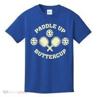 Paddle Up Buttercup For Pickleball Kids T-Shirt thumb 0