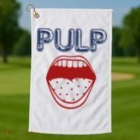 Pulp Us Big Mouth Golf Towel thumb 1