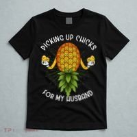 Picking Up Chicks For Husband Swinger Upside Down Pineapple T-Shirt thumb 5