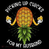 Picking Up Chicks For Husband Swinger Upside Down Pineapple Women's Tank Top thumb 5