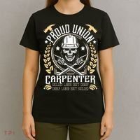 Proud Union Carpenter Woodworking Carpentry Woodworker T-Shirt thumb 4