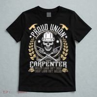 Proud Union Carpenter Woodworking Carpentry Woodworker T-Shirt thumb 5