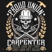 Proud Union Carpenter Woodworking Carpentry Woodworker Women's Tank Top thumb 5